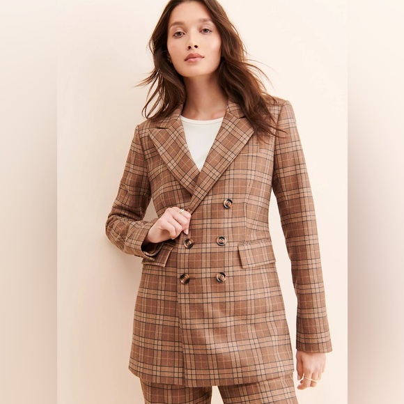Favorite Daughter Phoebe Plaid Blazer, FDxNuuly, Large - Picture 1 of 13